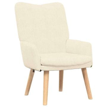 Vidaxl fotelj krema 63 x 67 x 94 cm blago
