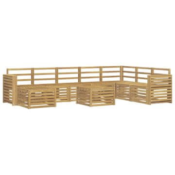 Vidaxl Sedežne garniture Masiven les akacije
