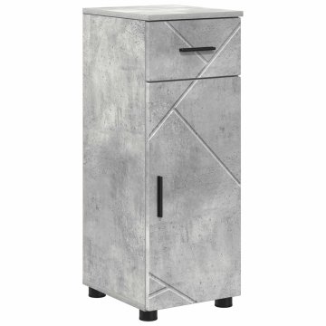 Vidaxl Kopalniška omarica Betonsko siva 30 x 35 x 80 cm