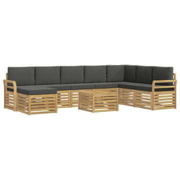 Vidaxl Sedežne garniture Masiven les akacije