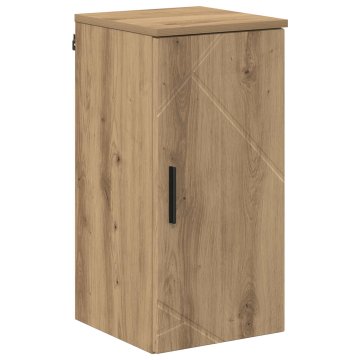 Vidaxl Kopalniška omarica Umetni hrast 30 x 31,5 x 61 cm