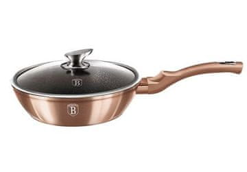 Berlingerhaus Globoka ponev s pokrovom BH-1517 24cm Rosegold Metallic Line