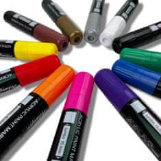 Artmagico akrilni marker JUMBO (15 mm) - EARTH 4 kosi - zelena, modra, rjava, oranžna
