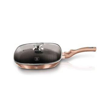Berlingerhaus Ponev za žar z marmorno površino BH-1610 and lid 28 cm Rosegold Metallic Line