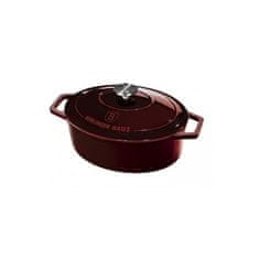 Berlingerhaus Ponev BH-6499 litoželezna lonec s pokrovom 30 cm bordo linija