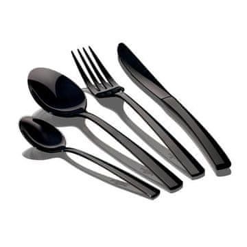 Berlingerhaus Komplet jedilnega pribora BH-3080 24 pcs stainless steel mirror Black Collection