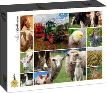 Grafika Puzzle Živali na kmetiji 1500 kosov