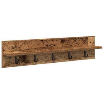 Vidaxl Nadwyčajna obešalnik za plašče Star les 80 x 10,5 x 18 cm