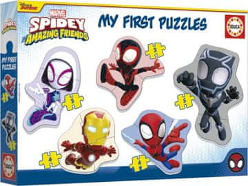 Educa Sestavljanka dojenček Spidey in njegovi neverjetni prijatelji/5v1 (3-5 kosov)