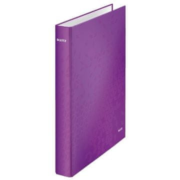 Leitz Štiriokrožni spenjalnik WOW - A4, 4 cm, vijolične barve