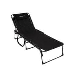 King Camp Zložljiva ležalnik KING CAMP Magnolia B40 - 200 x 68 cm - črna