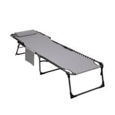 King Camp Zložljiva ležalnik KING CAMP Magnolia B40 - 190 x 59 cm - siva