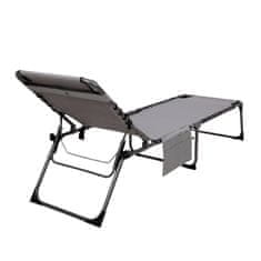 King Camp Zložljiva ležalnik KING CAMP Magnolia B40 - 190 x 59 cm - siva