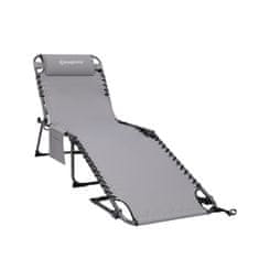 King Camp Zložljiva ležalnik KING CAMP Magnolia B40 - 190 x 59 cm - siva