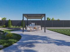 Bellano Living Bioklimatska pergola Bellano S25, 3x4; temno siva, prostostoječa