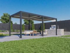 Bellano Living Bioklimatska pergola Bellano S25, 3x6; temno siva, prostostoječa