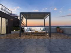 Bellano Living Bioklimatska pergola Bellano S25, 3x3; temno siva, prostostoječa