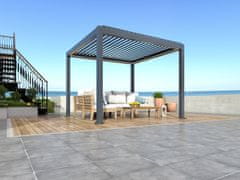 Bellano Living Bioklimatska pergola Bellano S25, 3x3; temno siva, prostostoječa