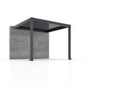 Bellano Living Bioklimatska pergola Bellano S25, 3x3; temno siva, stenska