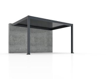 Bellano Living Bioklimatska pergola Bellano S25, 3x4; temno siva, stenska