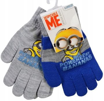 Eplusm PAKET 2 PETIPRSTNIH ROKAVIC OTROŠKIH PLETENIH MINIONS D095W