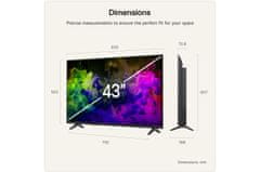 LG 43QNED7EB3C 4K UHD televizor, QNED AI Mini LED, webOS 26
