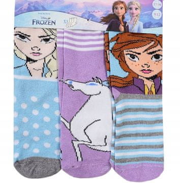 Eplusm FROZEN SOCKS dekliške nogavice, paket treh kosov, 27/30 kosov, ER02C
