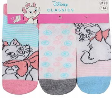 Eplusm NOGAVICE MARIE KITTY FEET za deklice, 3-delni komplet, 31/34 ER02i