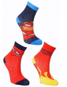 Sun City NOGAVICE CARS SOCKS, par treh parov nogavic za fante, 31/34, FN06N