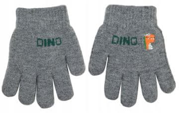 shumee ROKAVICE ROKAVICE S PETIM PRSTOM pletene FANTJE dino 16 cm 5-8 V032ś