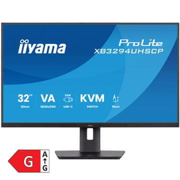 iiyama ProLite XB3294UHSCP-B1 80cm (31,5") UHD 4K VA HDMI/DP/USB-C zvočniki monitor