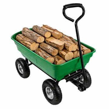Lean-toys Vrtni transportni voziček do 120 kg z odstranljivo posodo