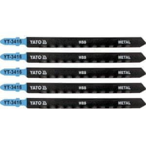 YATO Žagin list za vbodno žago 130 mm za kovino TPI21 5 kosov