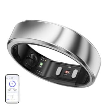 1 to 3 BREZŽIČNI VTIČNICA RINGCONN SMARTRING AIR GEN 2 ZA SMARTRING VELIKOST 9, SREBRNA