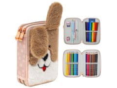 Astra Dvonadstropna torba za pisala z opremo AstraBAG Fluffy Puppy, AC21, 503026024