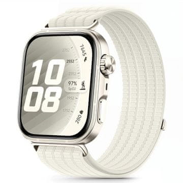 Tech-protect Nylon pašček za Huawei Watch Fit 3 / 4 / 4 Pro / 5 / 5 Pro, starlight