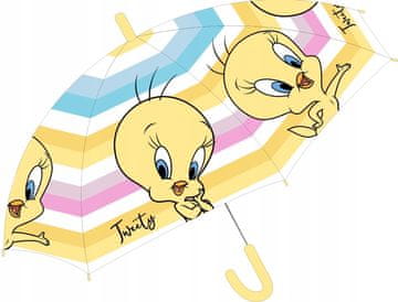Eplusm Tweety Canary dežnik avtomatski dežnik za dekle s črtami D099M
