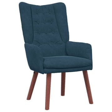 Vidaxl fotelj Modra 63 x 67 x 94 cm Žamet