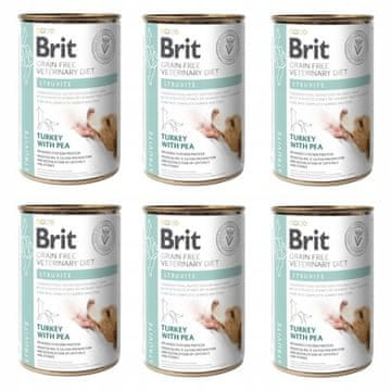 Brit Grain Free Vet Diets Dog Struvite puran in grah - mokra hrana za pse - 6 x 400 g