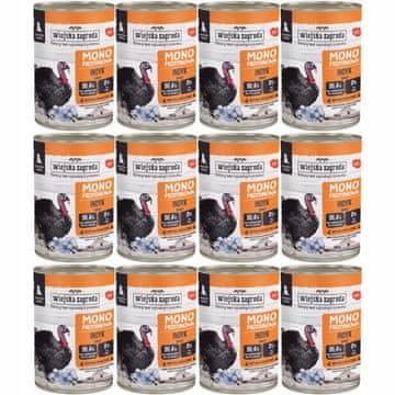 Wiejska Zagroda Mokra hrana za pasje mladiče Monoprotein Turkey 12x400g