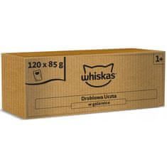 Whiskas Mokra hrana za mačke Whiskas perutnina v želeju 120 x 85 g