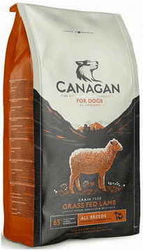 Canagan Suha hrana za pse z jagnjetino, hranjeno s travo, 12 kg