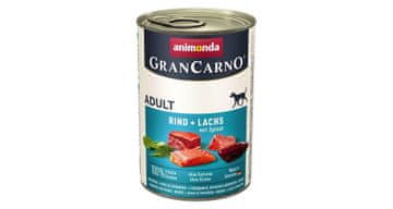 Animonda ANIMONDA GranCarno Adult losos in špinača - mokra hrana za pse, 400g