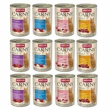 Animonda ANIMONDA Carny Adult mešanica okusov za mačke 12 x 400 g