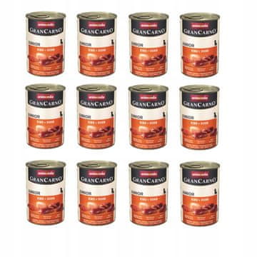 Animonda ANIMONDA Grancarno Junior govedina, piščanec 12x400g