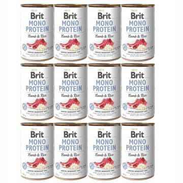 Brit BRIT Mono Protein jagnječji rjavi riž 12 x 400 g