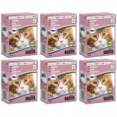 Bozita BOZITA Mesni koščki z lososom v omaki 6x370g
