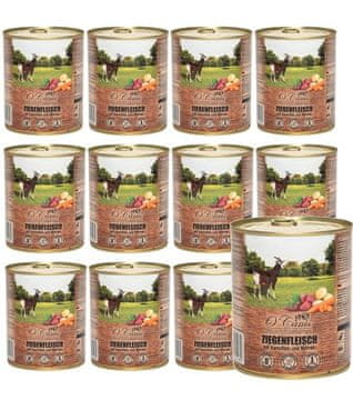 shumee O'Canis konzervirana pasja hrana Kozje meso z zelenjavo 12 x 800 g
