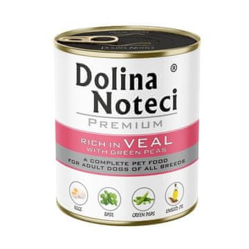 dnt Pasja mokra hrana DNT Premium, govedina z zelenim grahom, 800 g