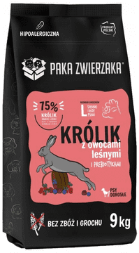 shumee Suha hrana za pse Paka Zwierzaka Zajec z gozdnimi sadeži "L" 9 kg